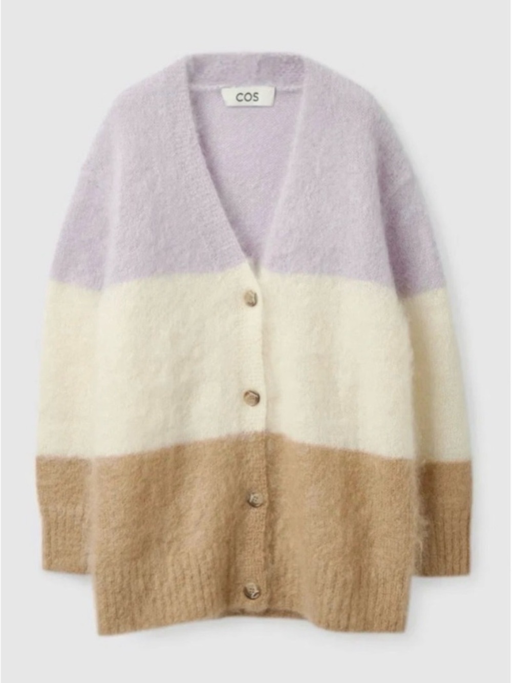 COS Mohair-Wool Cardigan Sweater